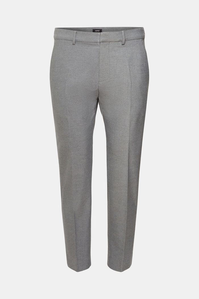 Flanelové kalhoty s úzkým střihem Slim Fit, GREY, detail image number 6