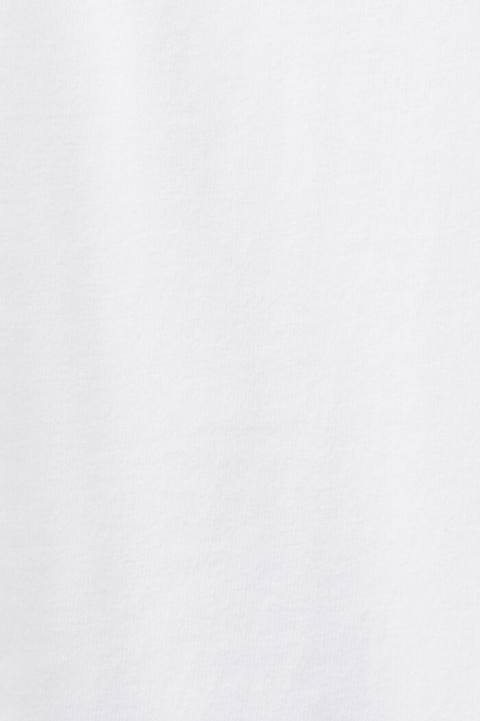 Tričko s dlouhým rukávem a kulatým výstřihem, WHITE, detail image number 5