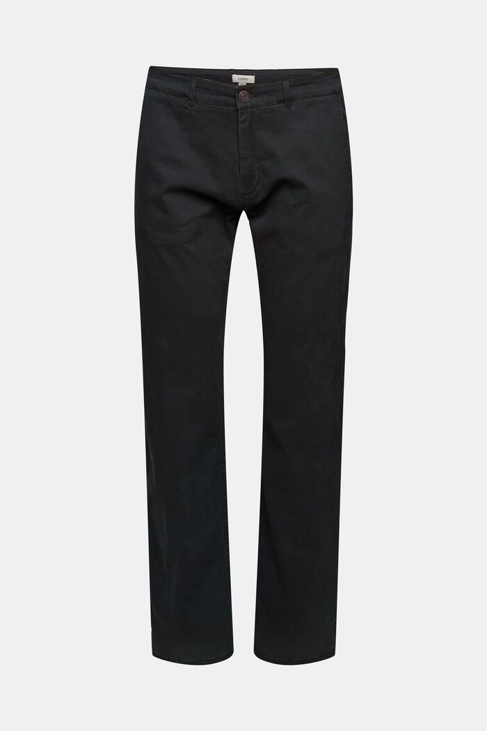 Kalhoty chino z bavlny, BLACK, detail image number 2