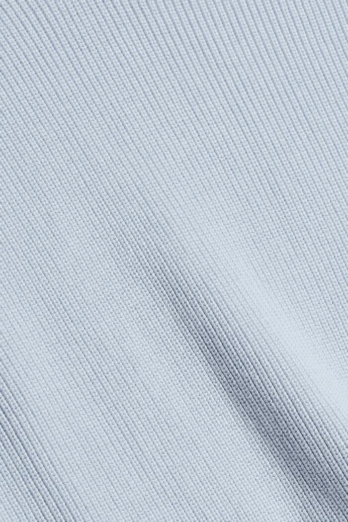 Pletený pulovr ze 100% bavlny, LIGHT BLUE, detail image number 4