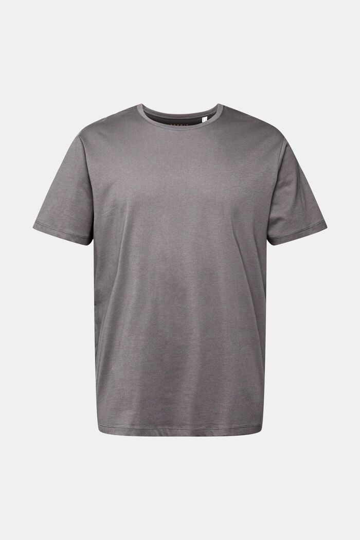 Žerzejové tričko, 100 % bavlna, DARK GREY, detail image number 2