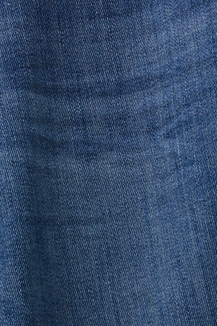 Džíny s rovným nohavicemi a střední výškou pasu, BLUE MEDIUM WASHED, detail image number 6