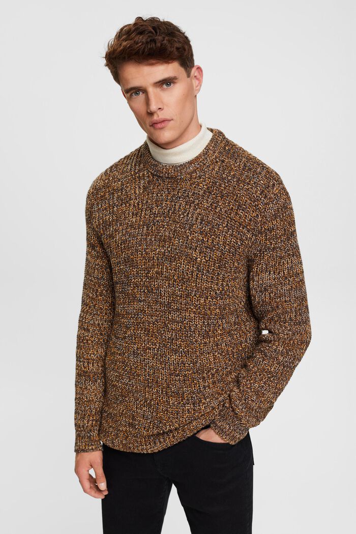 Vícebarevný pletený pulovr, BARK, detail image number 0
