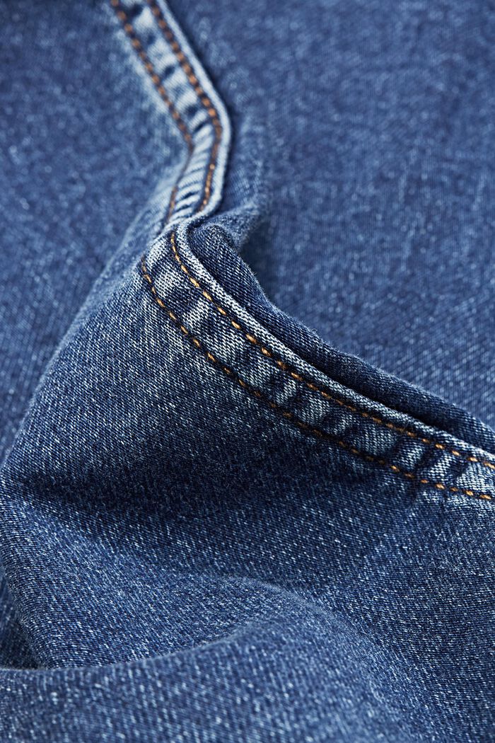 Strečové džíny ze směsi s bio bavlnou, BLUE MEDIUM WASHED, detail image number 6