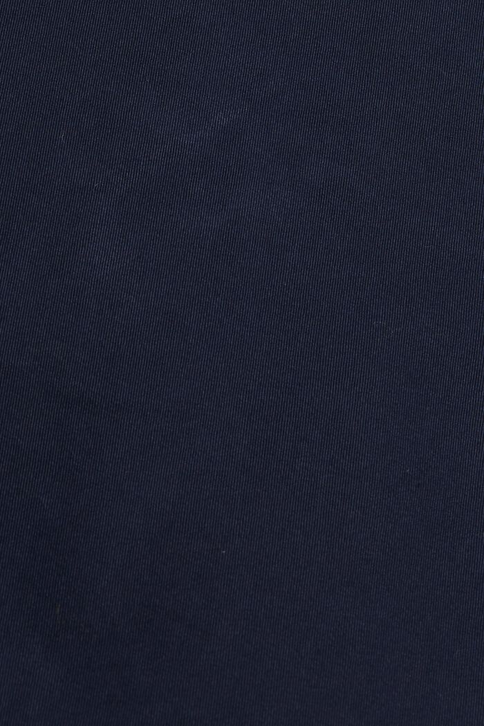 Rovné kalhoty chino z bio bavlny, NAVY, detail image number 4