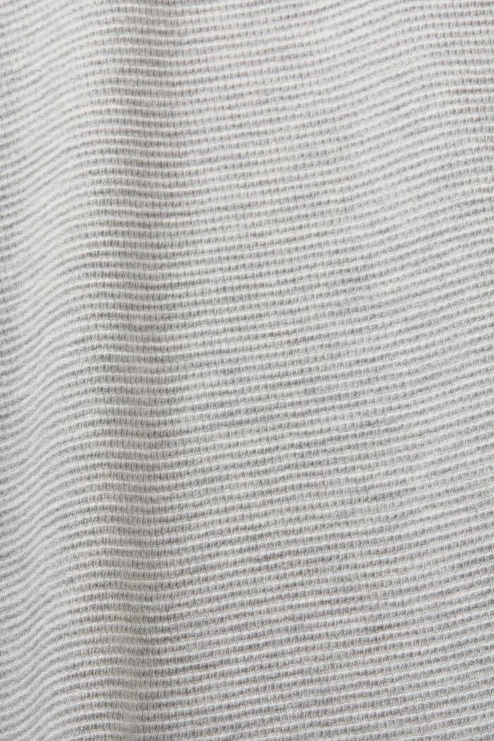Žerzejové tričko s texturou, LIGHT GREY, detail image number 6