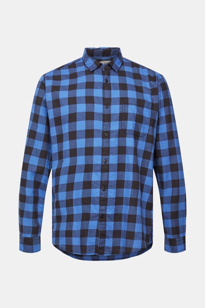 Flanelová košile z udržitelné bavlny s kárem vichy, BLUE, detail image number 2