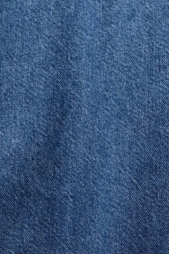 Košilové minišaty z denimu, BLUE MEDIUM WASHED, detail image number 4
