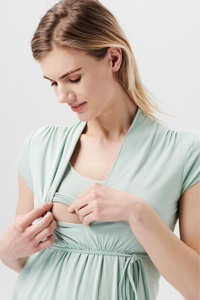 Tričko s funkcí kojení, LENZING™ ECOVERO™, PALE MINT, detail image number 2