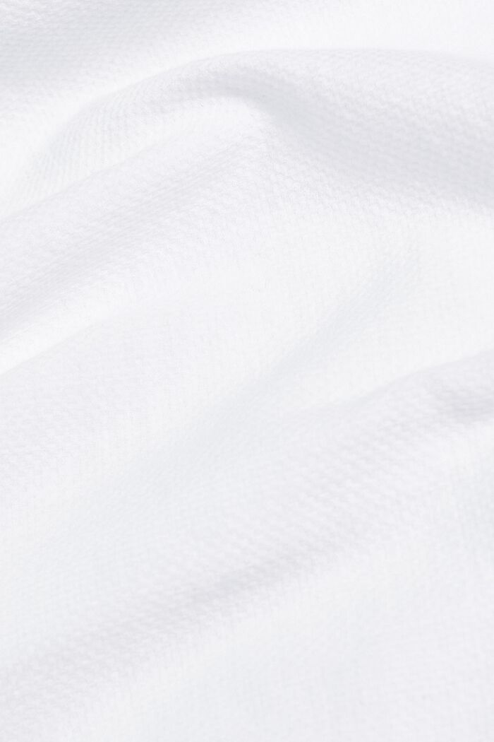 Tričko z materiálu Dobby, WHITE, detail image number 6