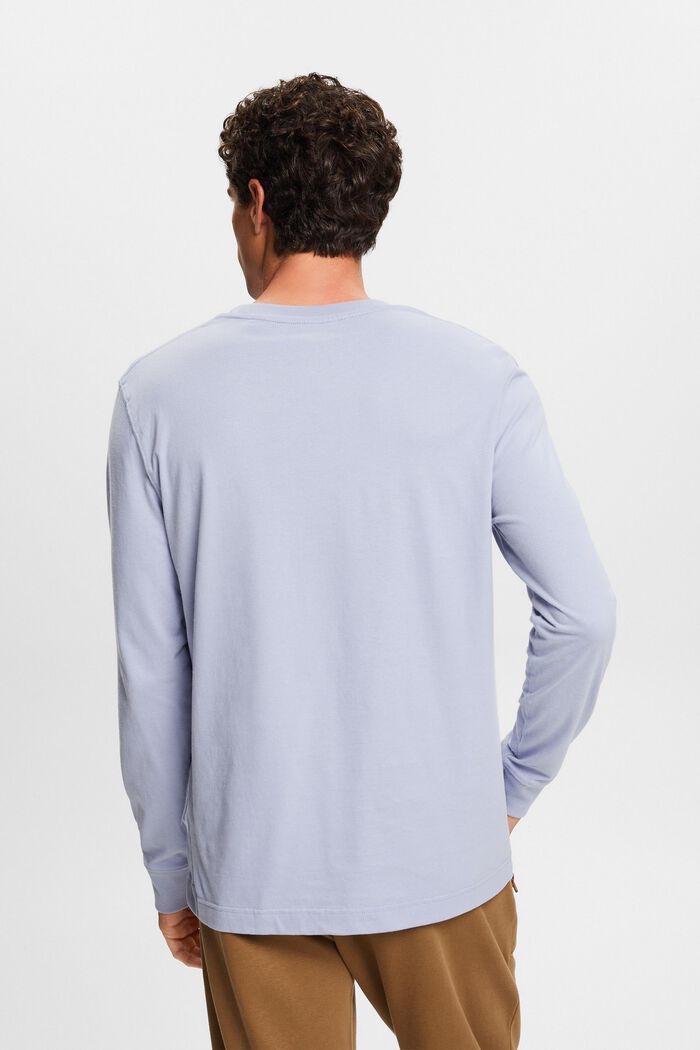 Tričko s dlouhým rukávem a kulatým výstřihem, LIGHT BLUE LAVENDER, detail image number 4