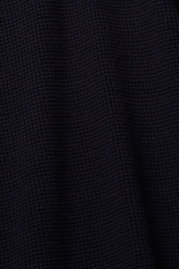 Volný pulovr se špičatým výstřihem, NAVY, detail image number 1