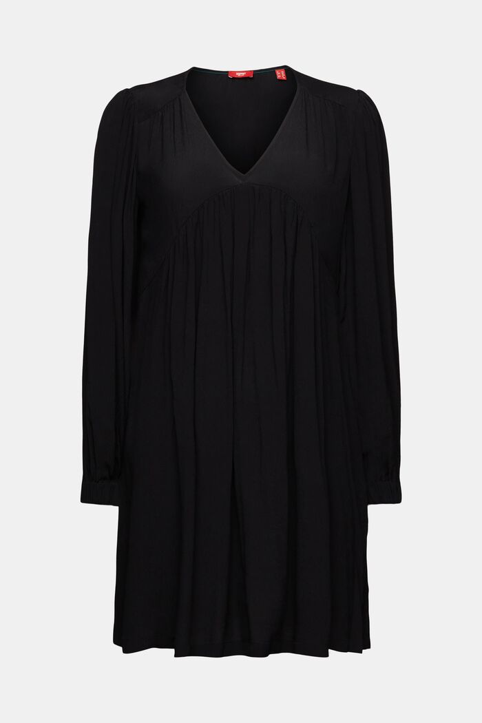 Dresses light woven, BLACK, detail image number 6