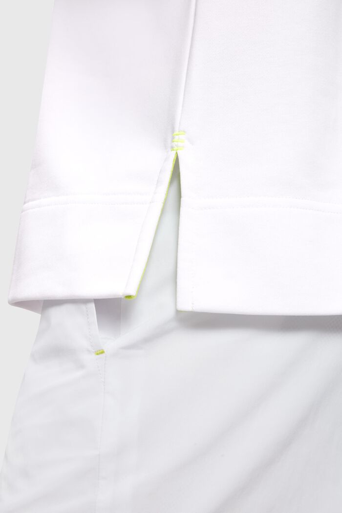 Mikina s pohodlným střihem a neonovým potiskem, WHITE, detail image number 3