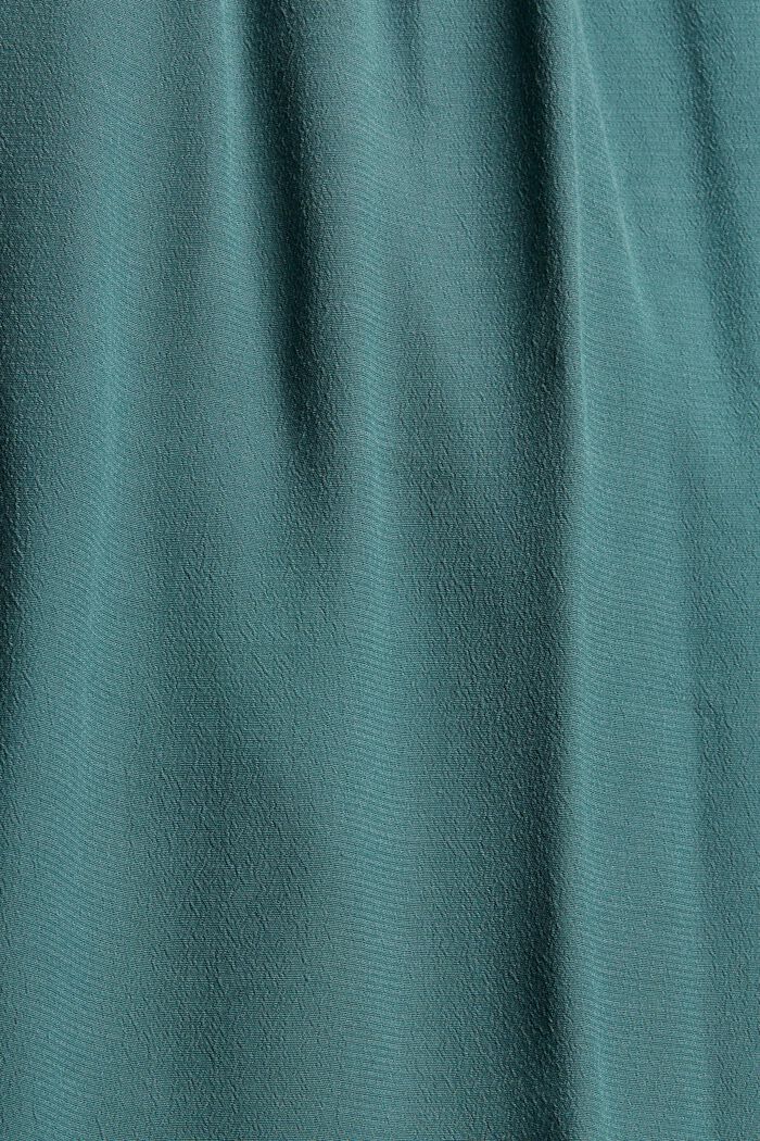 Henley halenka s rýšky, LENZING™ ECOVERO™, TEAL BLUE, detail image number 4