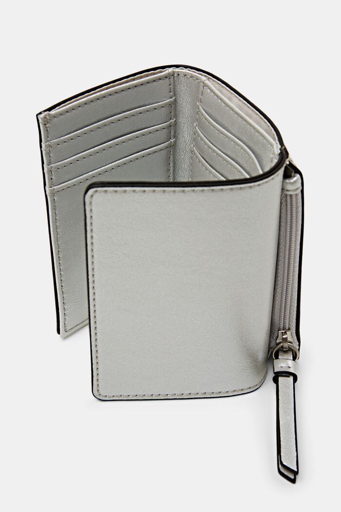 Lesklá peněženka s klopou, SILVER, detail image number 3