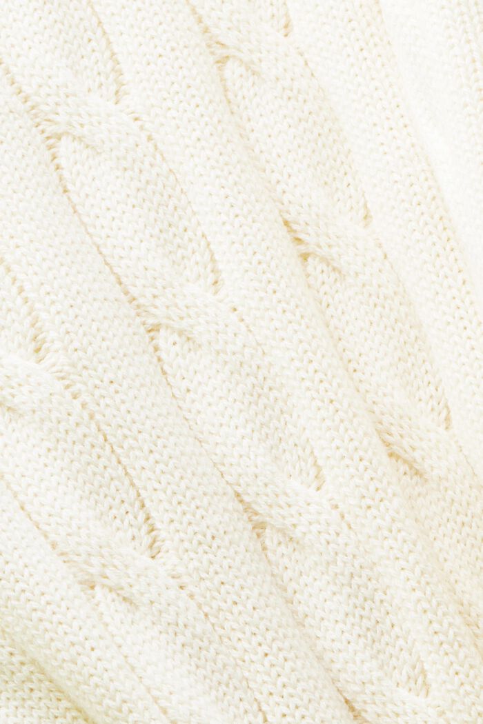 Pulovr z copánkové pleteniny, špičatý výstřih, ICE, detail image number 5