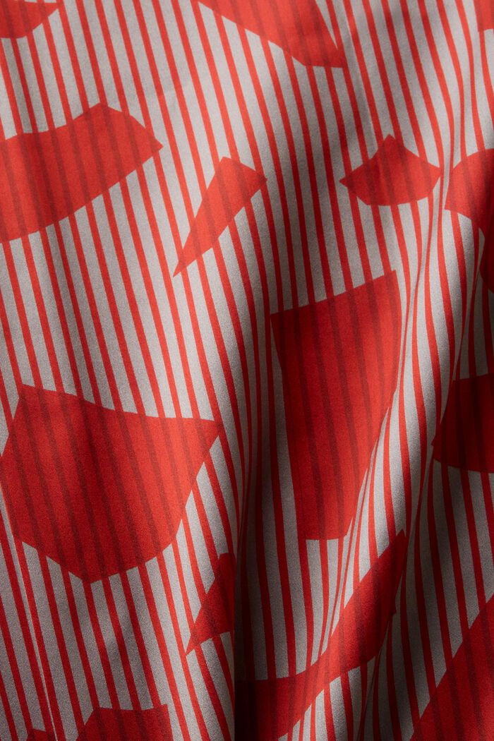 Hedvábná propínací košile na knoflíky, DARK RED, detail image number 5