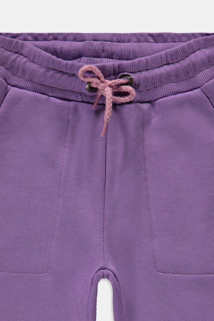 Sportovní bavlněné kalhoty, VIOLET, detail image number 2