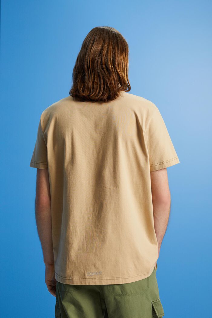Bavlněné tričko s natištěným delfínem, SAND, detail image number 3