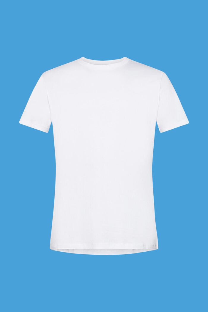 Bavlněné tričko s úzkým střihem Slim Fit, WHITE, detail image number 6
