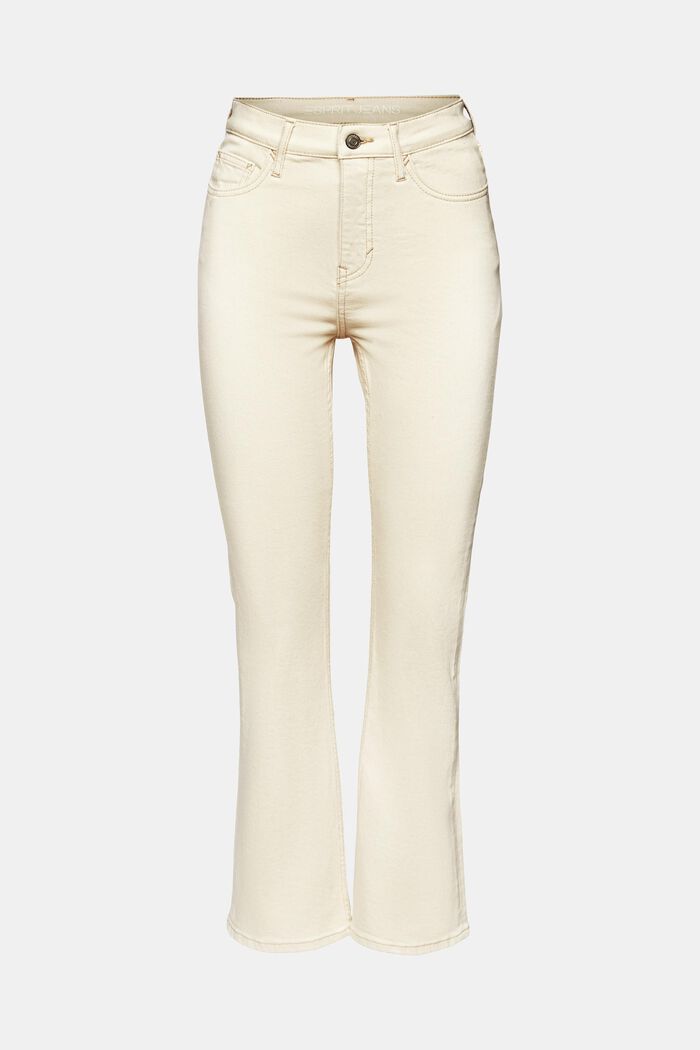 Retro džíny s vysokým pasem a širokými nohavicemi, OFF WHITE, detail image number 6