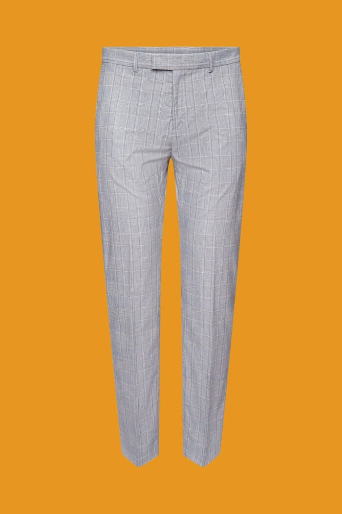 Kostkované oblekové kalhoty Silm Fit, LIGHT BLUE, detail image number 7