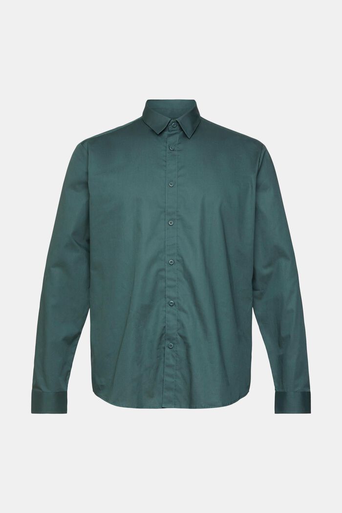 Košile z udržitelné bavlny, DARK TEAL GREEN, detail image number 2