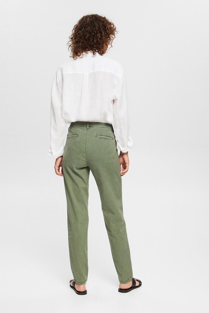 Kalhoty chino z bavlny, GREEN, detail image number 3