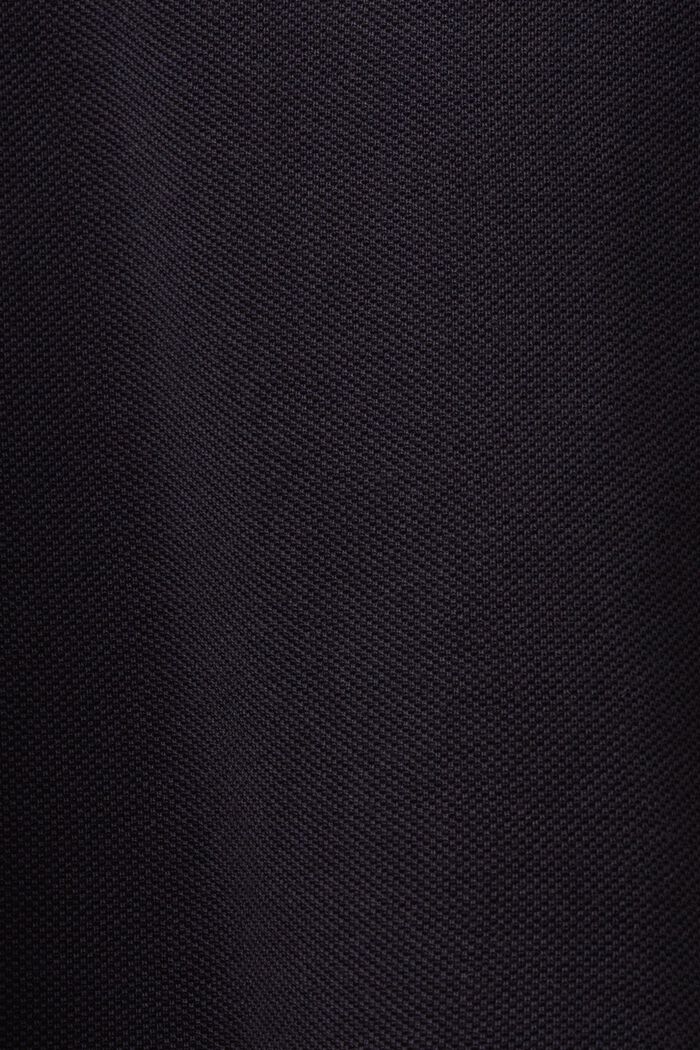 Polokošile z piké z bavlny pima, BLACK, detail image number 5