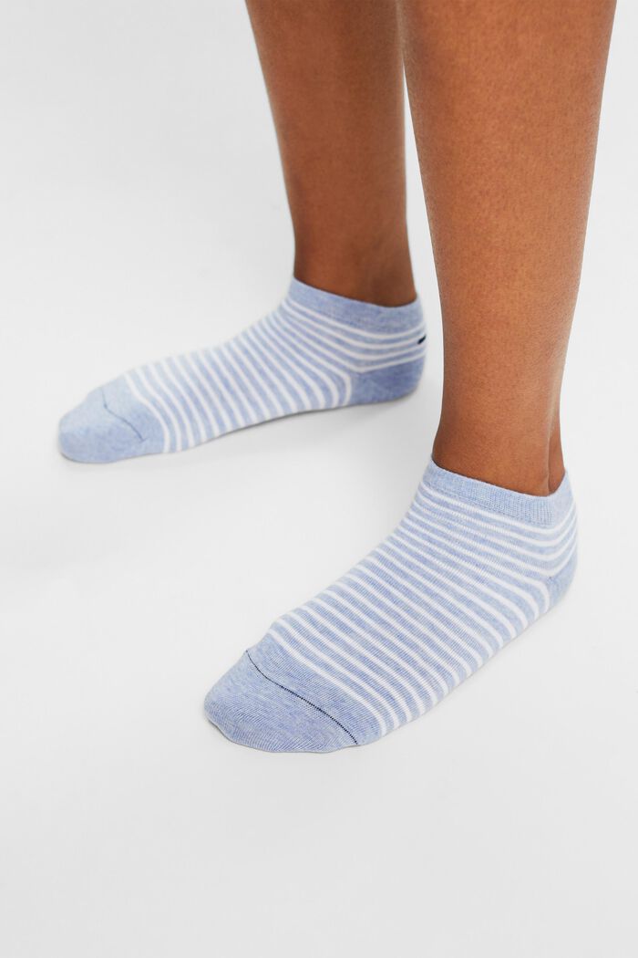 Pruhované nízké ponožky, balení 2 ks, JEANS, detail image number 1