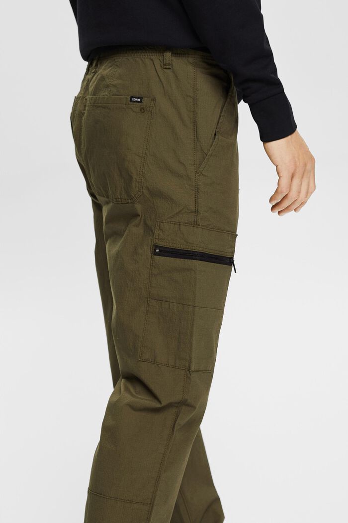 Kalhoty s kapsami na zip, FOREST, detail image number 3