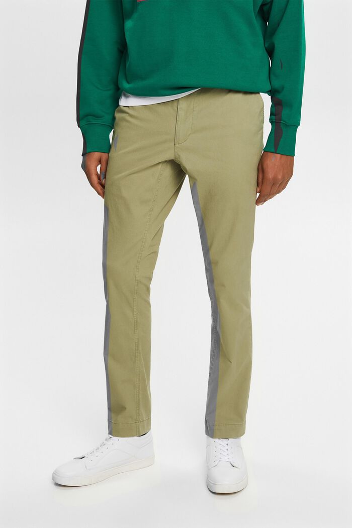 Kalhoty chino s úzkými nohavicemi, LIGHT KHAKI, detail image number 0