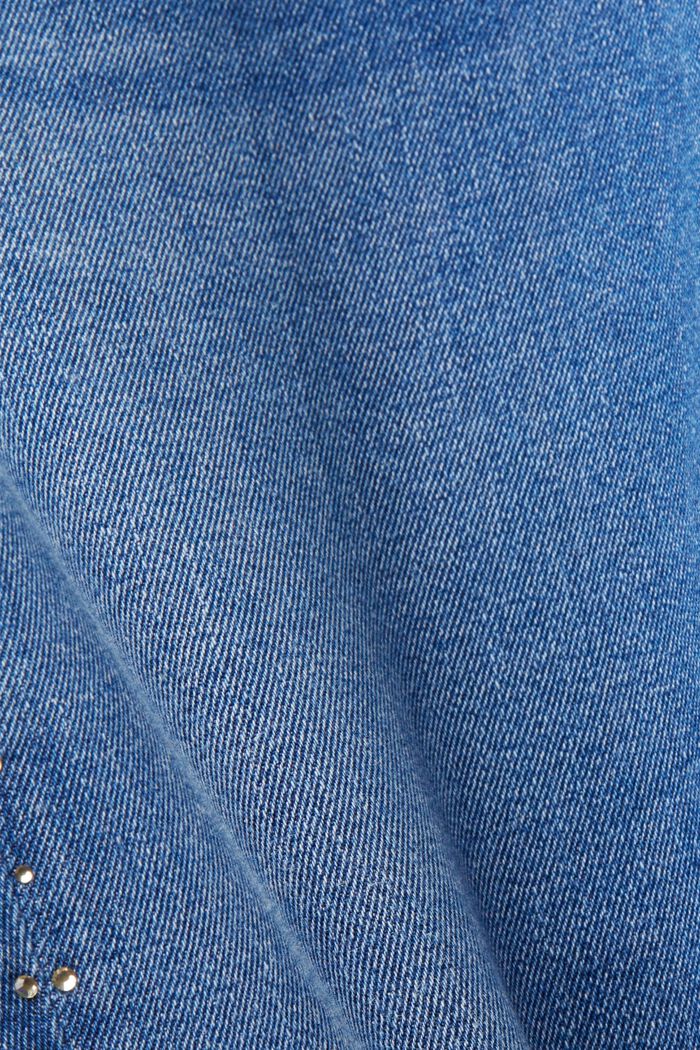 Zdobené Skinny džíny se středně vysokým pasem, BLUE MEDIUM WASHED, detail image number 6