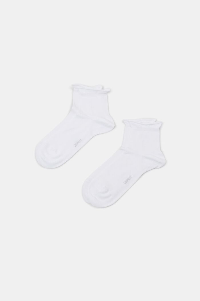 Ponožky z pleteniny, 2 páry v balení, WHITE, detail image number 0