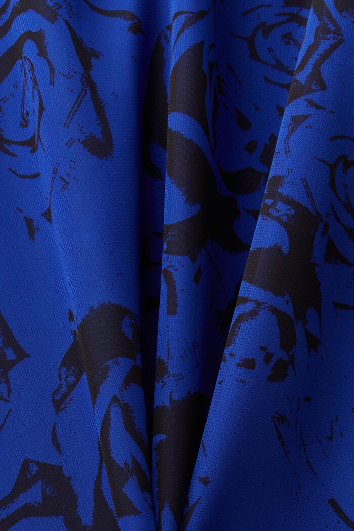 Šifonové maxi šaty se špičatým výstřihem, potisk, BRIGHT BLUE, detail image number 6