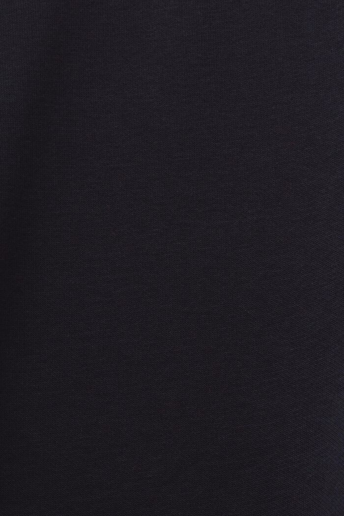 Flísová mikina s kulatým výstřihem, BLACK, detail image number 5