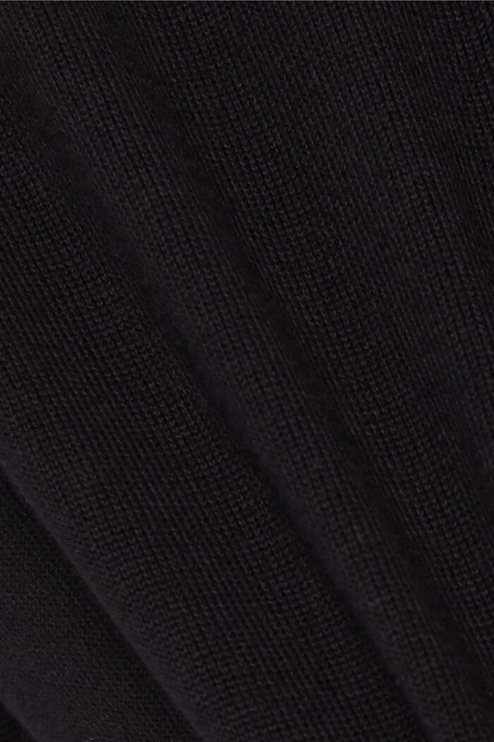 Kardigan na zip, ze 100% bio bavlny, BLACK, detail image number 4