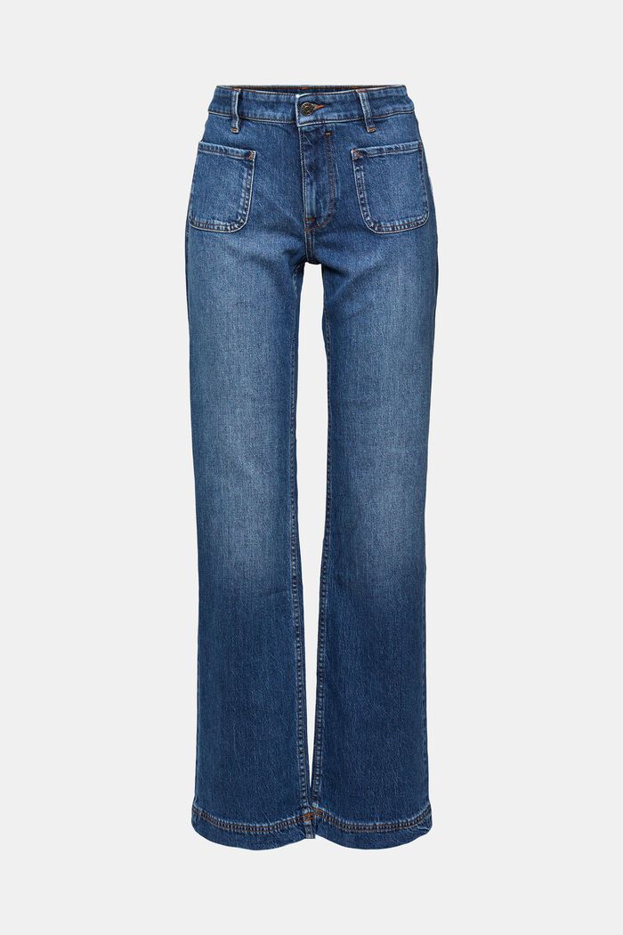 Strečové džíny s nakládanými kapsami