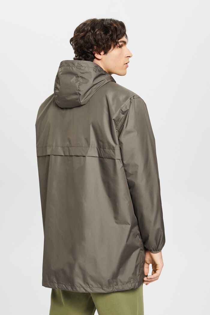 Lehká bunda s kapucí do deště, KHAKI GREEN, detail image number 3