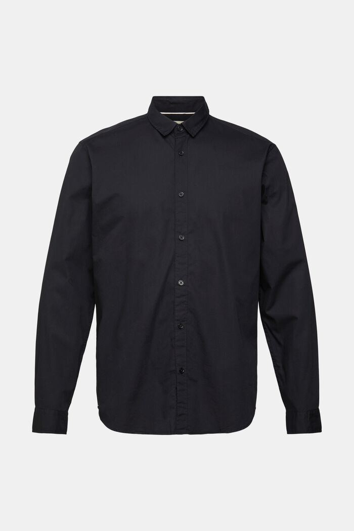 Košile Slim Fit z udržitelné bavlny, BLACK, overview