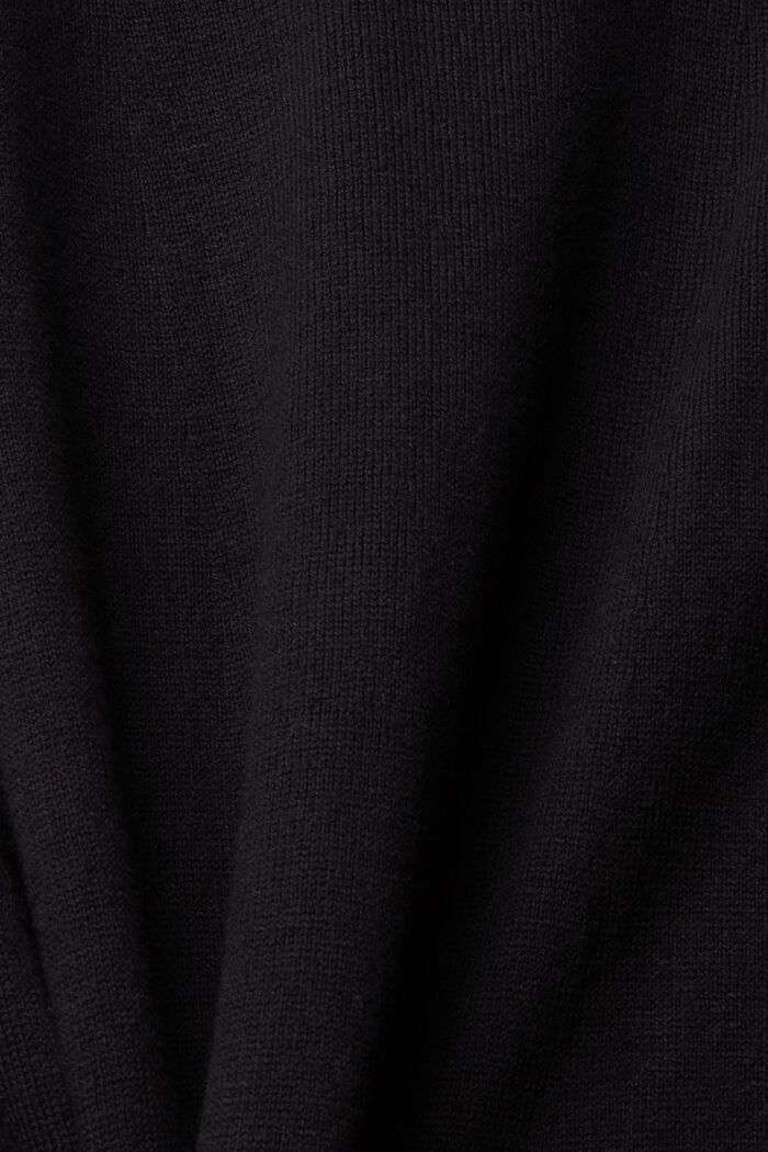 Pletené šaty v délce ke kolenům, BLACK, detail image number 5