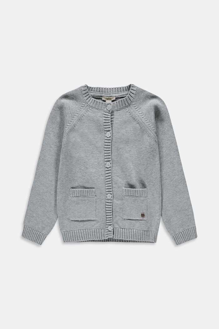 Sweaters cardigan, PASTEL GREY, overview