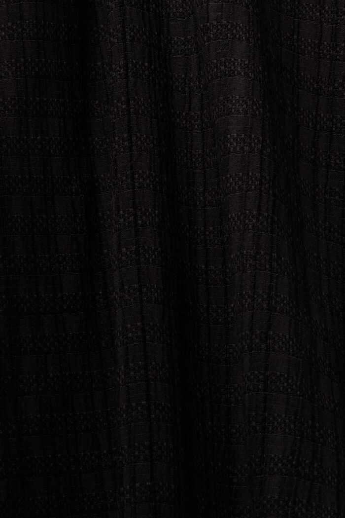 Strukturované midi šaty, BLACK, detail image number 5