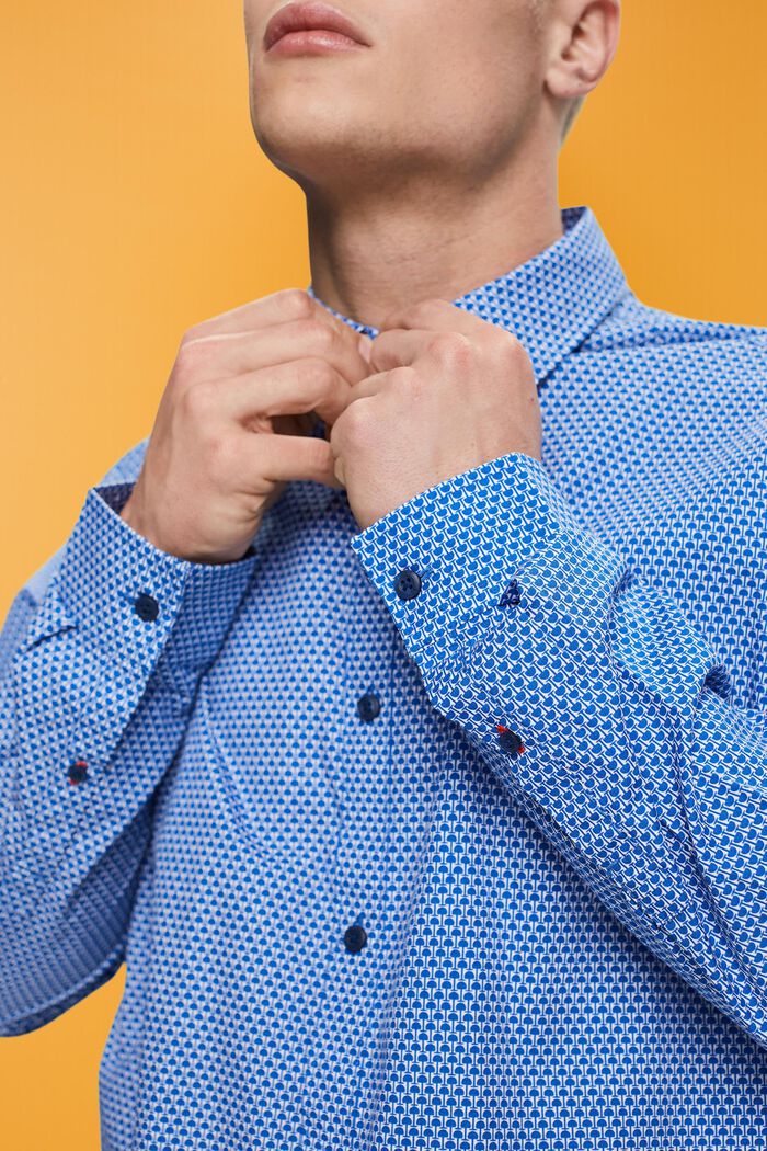 Košile se střihem Slim Fit a vzorem po celé ploše, BLUE, detail image number 2