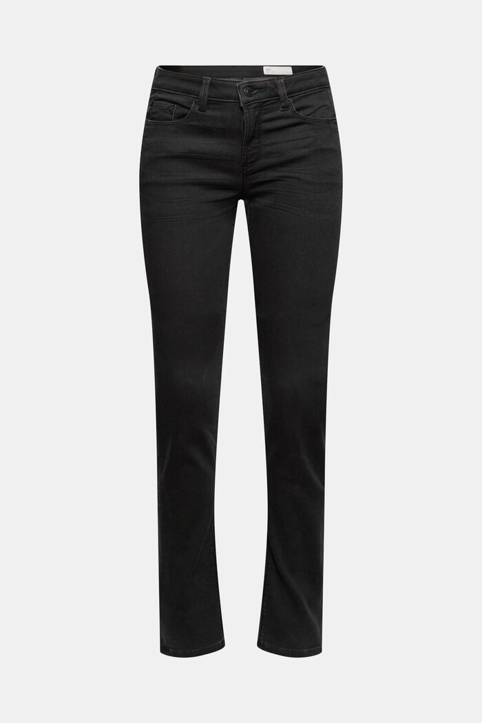 Černé džíny z pohodlnému joggingového materiálu, BLACK DARK WASHED, detail image number 0