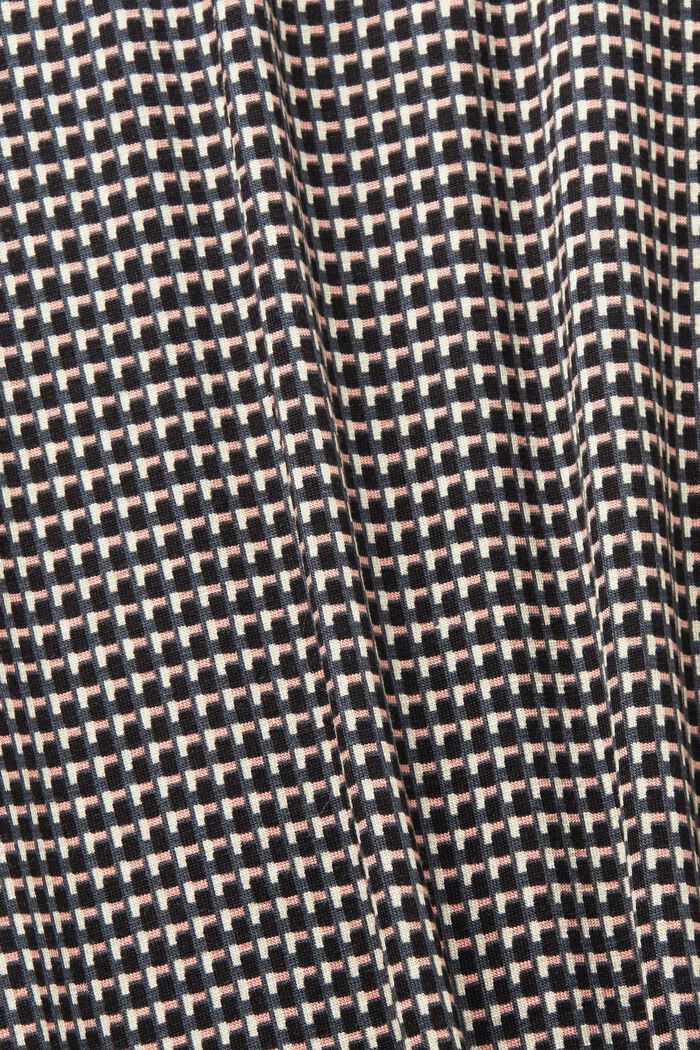 Noční košile s celoplošným vzorem, BLACK, detail image number 4