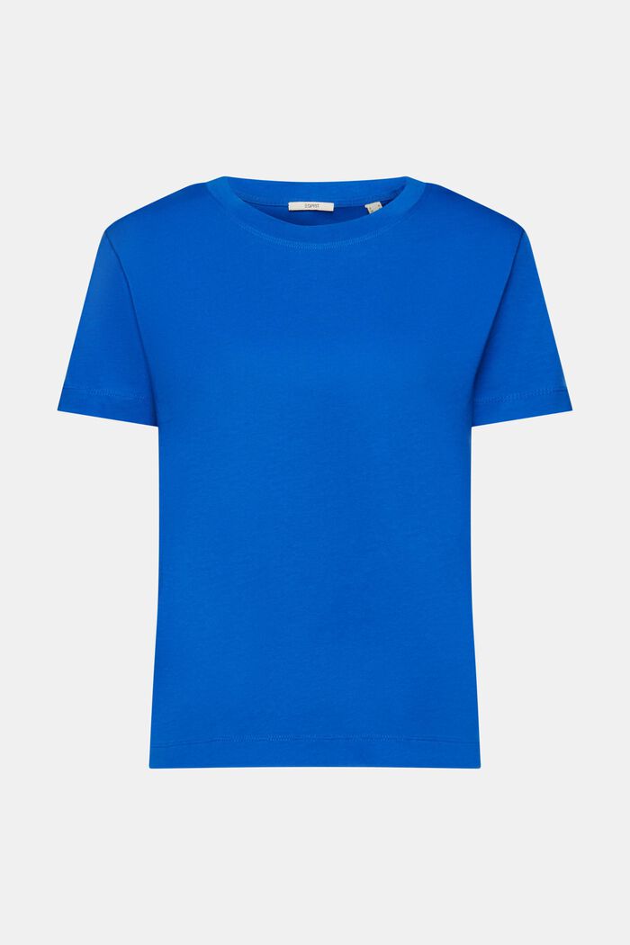 Bavlněné tričko s kulatým výstřihem, BLUE, detail image number 6