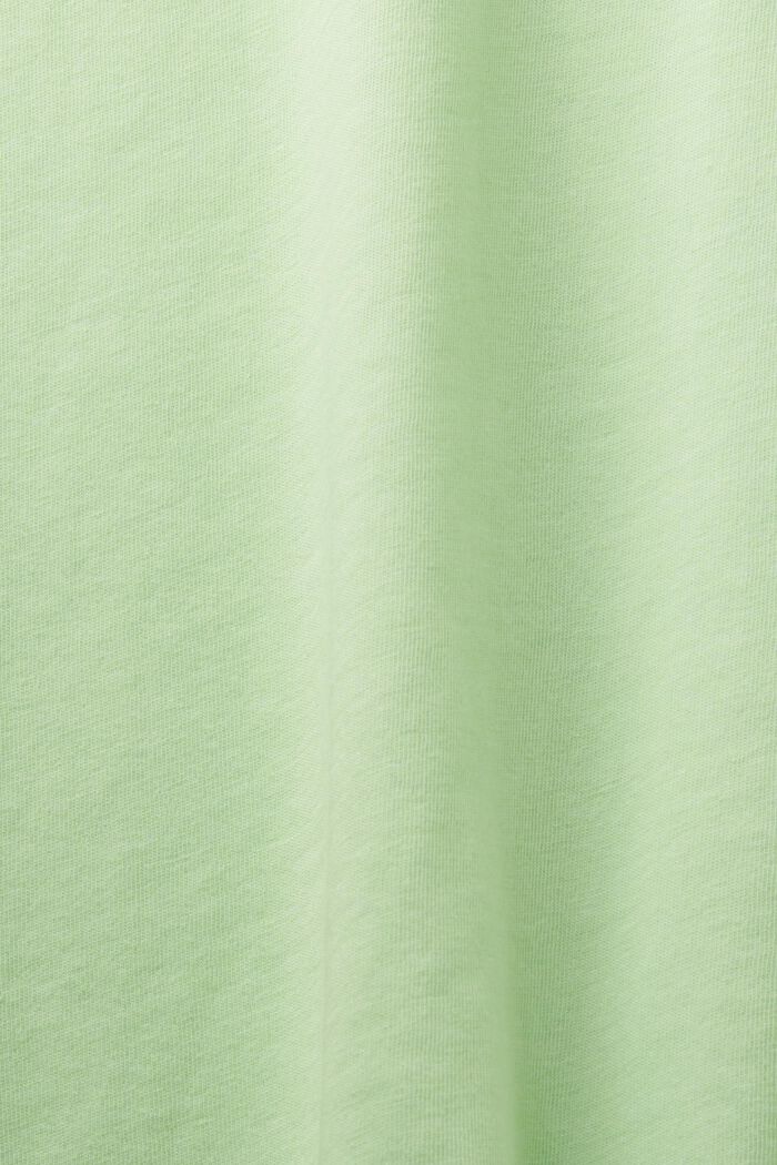 Z recyklovaného materiálu: melírované žerzejové tričko, CITRUS GREEN, detail image number 6