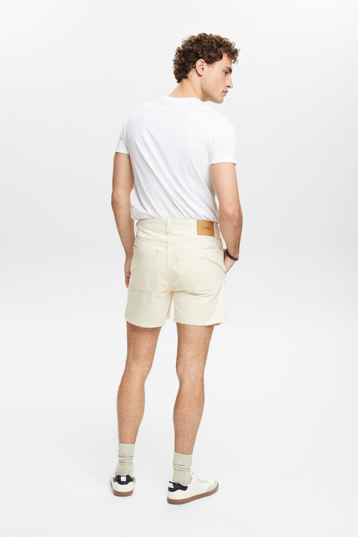 Džínové šortky se středně vysokým pasem, OFF WHITE, detail image number 2
